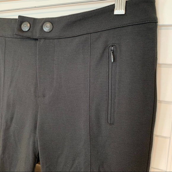 New VINCE Ponte Pants 8 Charcoal Zipper Skinny - Picture 4 of 7